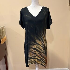 Chic Black and Gold Mini Dress